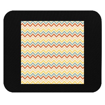 Discover Retro Colorful Chevron Pattern Mouse Pads