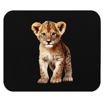 Discover young Lion - Loving Lion Cub Design Mouse Pads