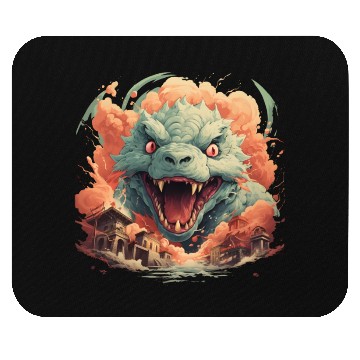 Discover Kaiju: Cityscape Destructor Mouse Pads
