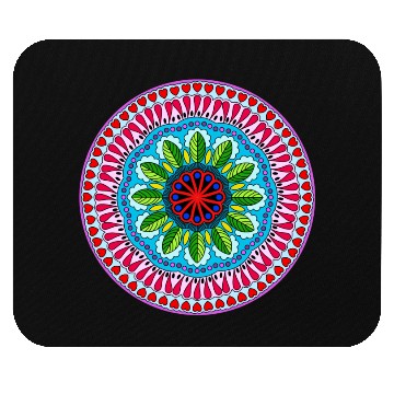 Discover Colorful Mandala Pattern Modern 9 Mouse Pads