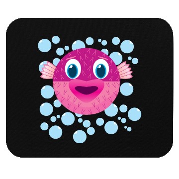 Discover Cute Puffer Fish Mouse Pads