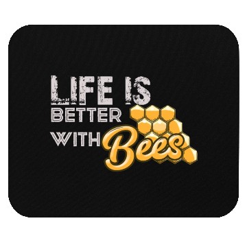 Discover Life is better with bees Mouse Pads