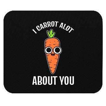 Discover Carrot Pun Vegetable Farmer Mouse Pads