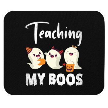 Discover Ghosts Candy Corns Pumpkin Light Halloween Mouse Pads