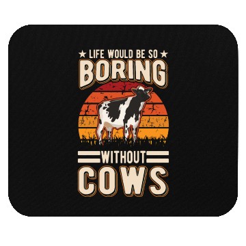 Discover Cow Cattle Breeder Land, Farmer Cows Mouse Pads