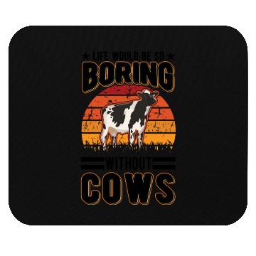 Discover Cow Cattle Breeder Land, Farmer Cows Mouse Pads