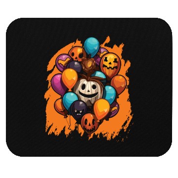 Discover Balloon Halloween Trick Or Treat Spooky Boo Ghost Mouse Pads