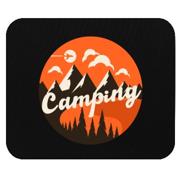 Discover Happy Camper Camping Mouse Pads