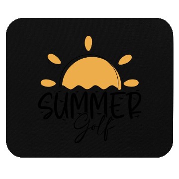Discover Yellow Summer Golf Mouse Pads