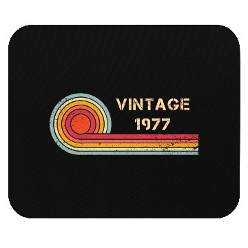 Discover Vintage 1977 birthday retro design Mouse Pads