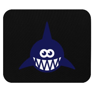 Discover Fish Showing Teeth (Shark, Predator, Carnivore 2C) Mouse Pads