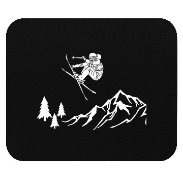 Discover Skiing In The Alps Mouse Pads