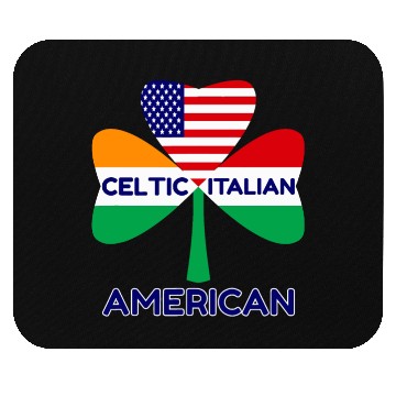 Discover Irish Italian American Flag And Celtic Shamrock Pr Mouse Pads