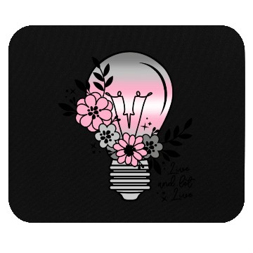Discover Demigirl Light Bulb With Flowers Mouse Pads