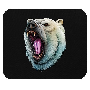 Discover Angry Polar Bear Mouse Pads