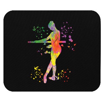 Discover Ballet Dancer Colorsplash Ballerina Mouse Pads