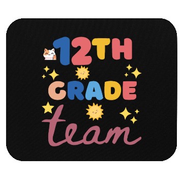 Discover Back to school 12th grade team Mouse Pads