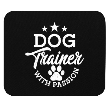 Discover Dog Trainer With Passion Job Saying Training Mouse Pads