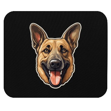 Discover Malinois Dog Face - Pet Lover's Delight Mouse Pads