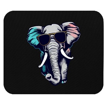 Discover cool Elephant - Elephant with Sunglasses Mouse Pads