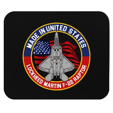 Discover F 22 Raptor Made in USA Mouse Pads