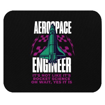 Discover Cool Aerospace Engineer Rocket Scientist Space Mouse Pads