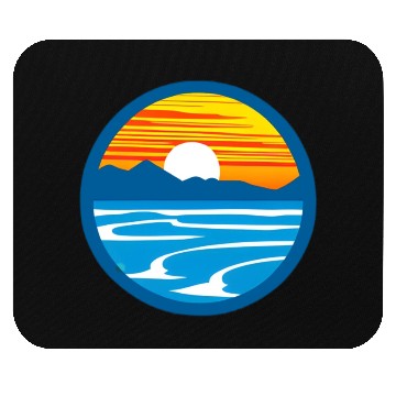 Discover Sunset Graphic Mouse Pads design