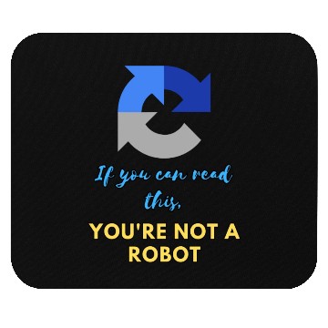 Discover Captcha Code: You're not a robot Mouse Pads