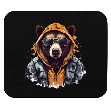 Discover Street Style Brown Bear | Bear Lovers Mouse Pads