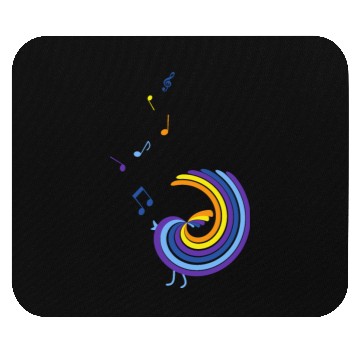 Discover colorful singing bird Mouse Pads
