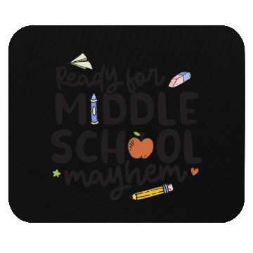 Discover Middle School Mayhem - Funny Back to School Mouse Pads