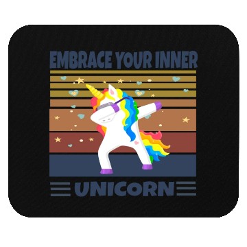 Discover Vintage Unicorn : Embrace your inner unicorn Mouse Pads