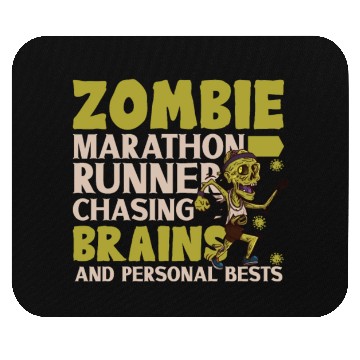 Discover Horror Zombie Runner Half Marathon Running Jogging Mouse Pads
