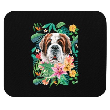 Discover Tropical Saint Bernard Mouse Pads