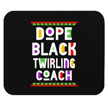 Discover Dope Black Twirling Coach Mouse Pads