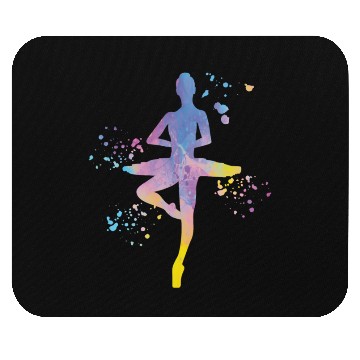 Discover Ballet Dancer Colorsplash Ballerina Mouse Pads