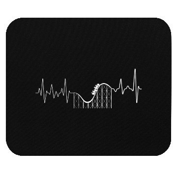 Discover Roller Coaster Heart Beat Mouse Pads