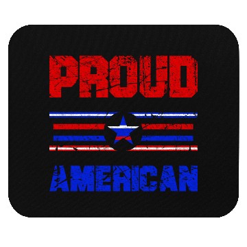 Discover Proud American USA Flag, Patriotic 4th of July Mouse Pads