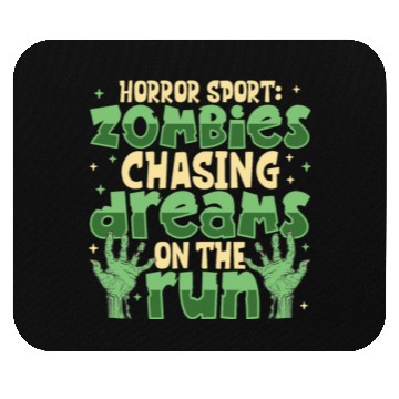 Discover Horror Zombie Runner Half Marathon Running Jogging Mouse Pads