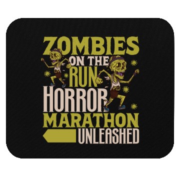 Discover Horror Zombie Runner Half Marathon Running Jogging Mouse Pads