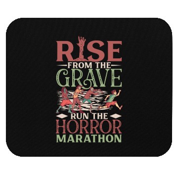 Discover Horror Zombie Runner Half Marathon Running Jogging Mouse Pads