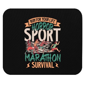 Discover Horror Zombie Runner Half Marathon Running Jogging Mouse Pads