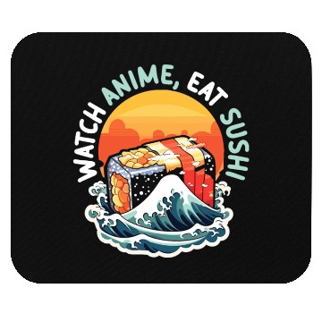 Discover Anime Sushi Lover Nigiri Sashimi Food Manga Otaku Mouse Pads