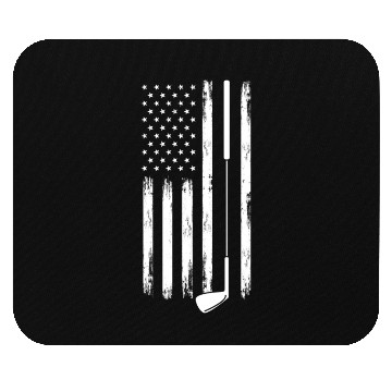 Discover American Flag Golf Club Patriotic Golfing For Mouse Pads