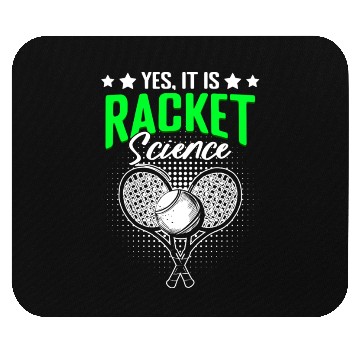 Discover Racket Science Funny Lawn Tennis Humor For Racket Mouse Pads