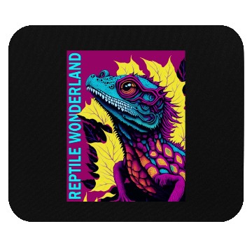 Discover Psychedelic Reptile Wonderland Retro Designs 6 Mouse Pads