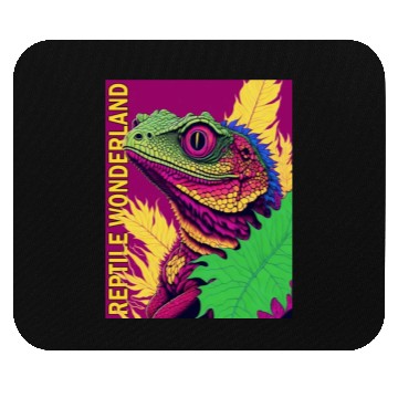 Discover Psychedelic Reptile Wonderland Retro Designs 5 Mouse Pads