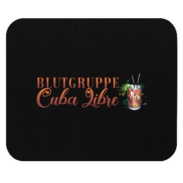Discover Blutgruppe Cuba Libre Cocktail Bartender Mouse Pads