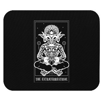 Discover Funny The Extraterrestrial Tarot Card Tarot Mouse Pads