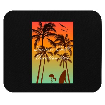 Discover Summer chill, vacation time Mouse Pads